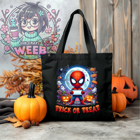 Web Kid Halloween Bag | DTF Transfer