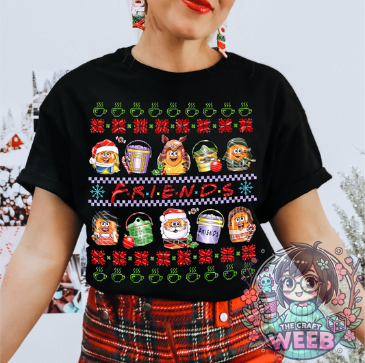 Friends Holiday Sweater Nuggies | DTF Transfer